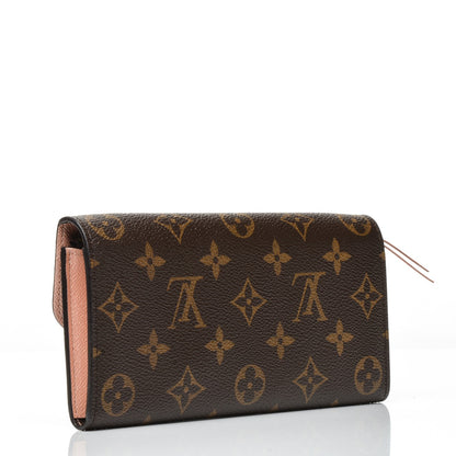 Louis Vuitton Monogram Emilie Wallet Rose Nacre 3 of 9