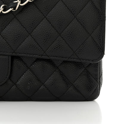 Chanel Caviar Quilted Medium Double Flap Black 12 of 13