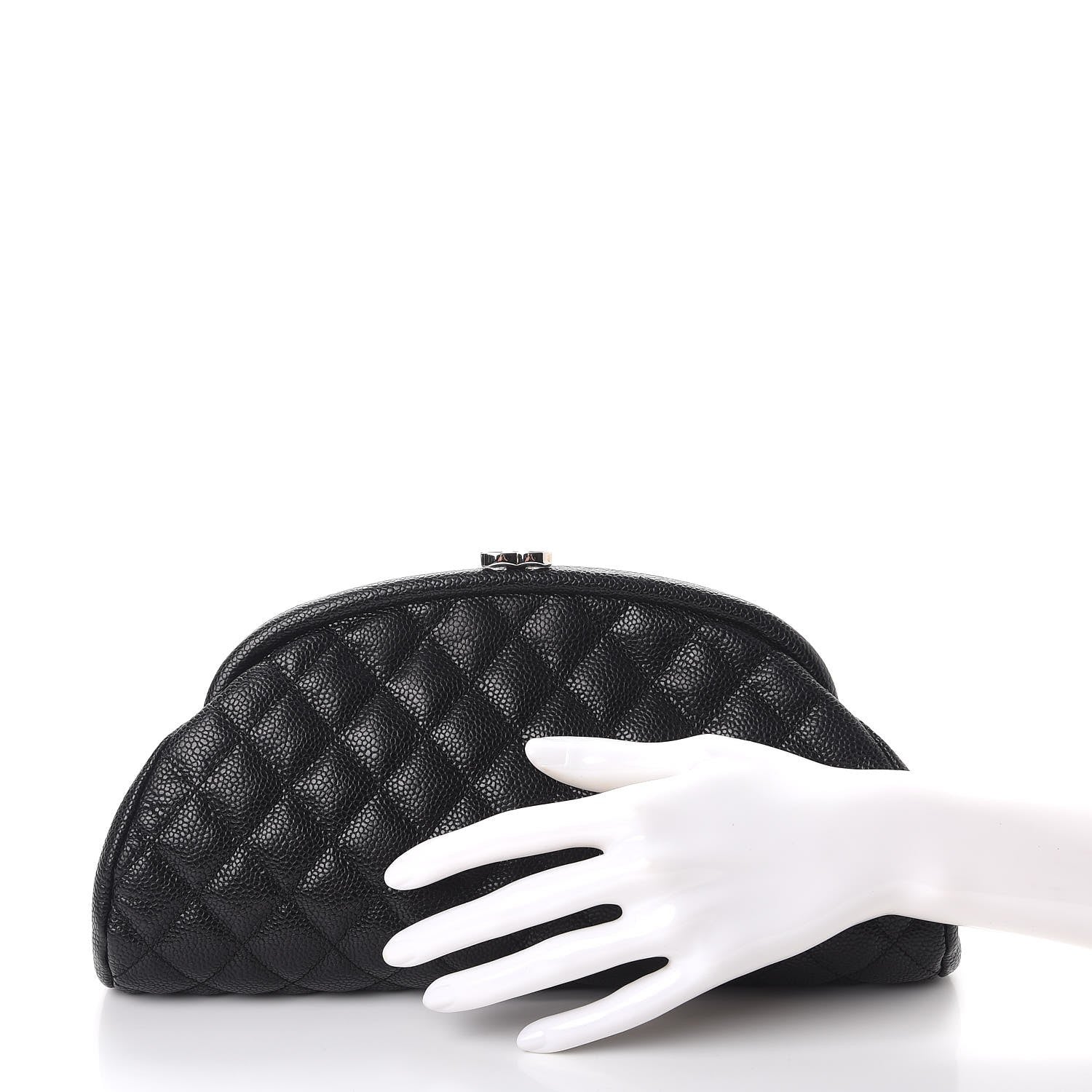 Chanel Caviar Quilted Timeless Clutch Black 2 of 8