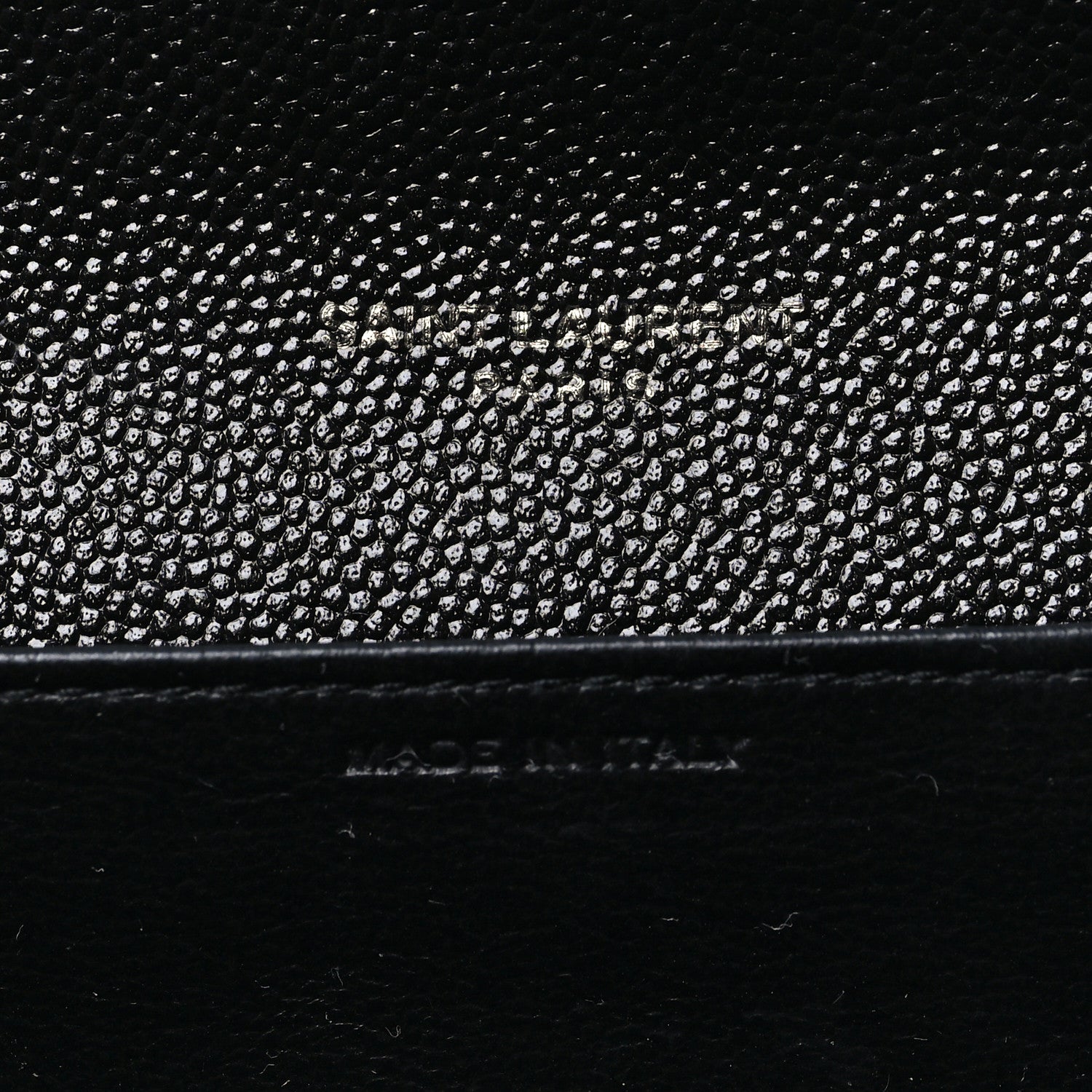 Saint Laurent Grain de Poudre Uptown Chain Wallet Black 6 of 10
