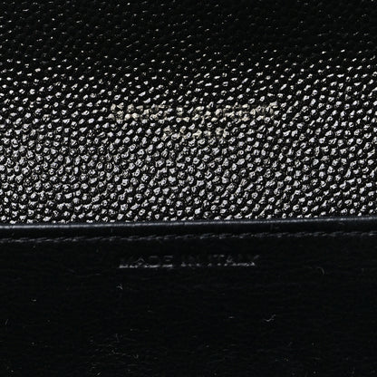 Saint Laurent Grain de Poudre Uptown Chain Wallet Black 6 of 10