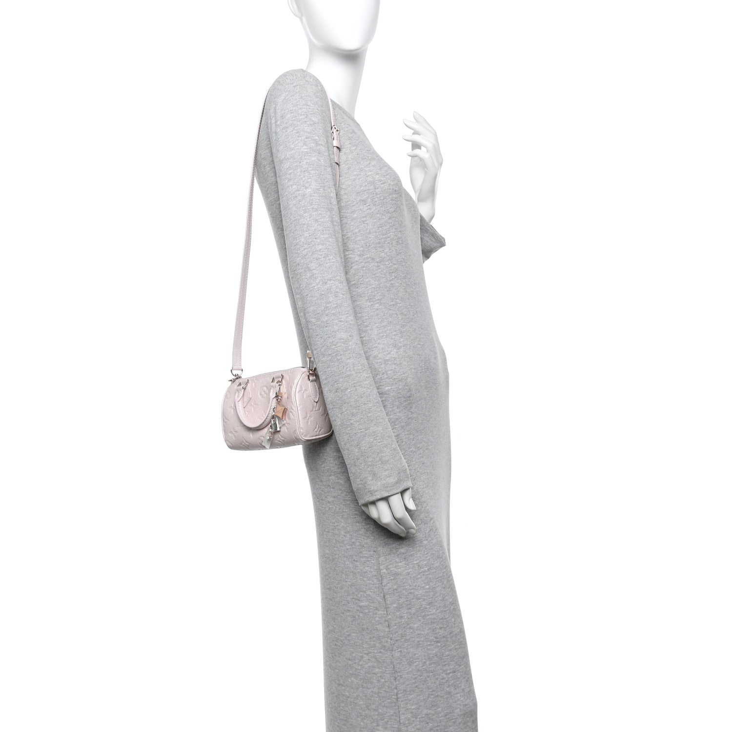 Louis Vuitton Empreinte Monogram Nano Speedy Snowy Pearl 2 of 10