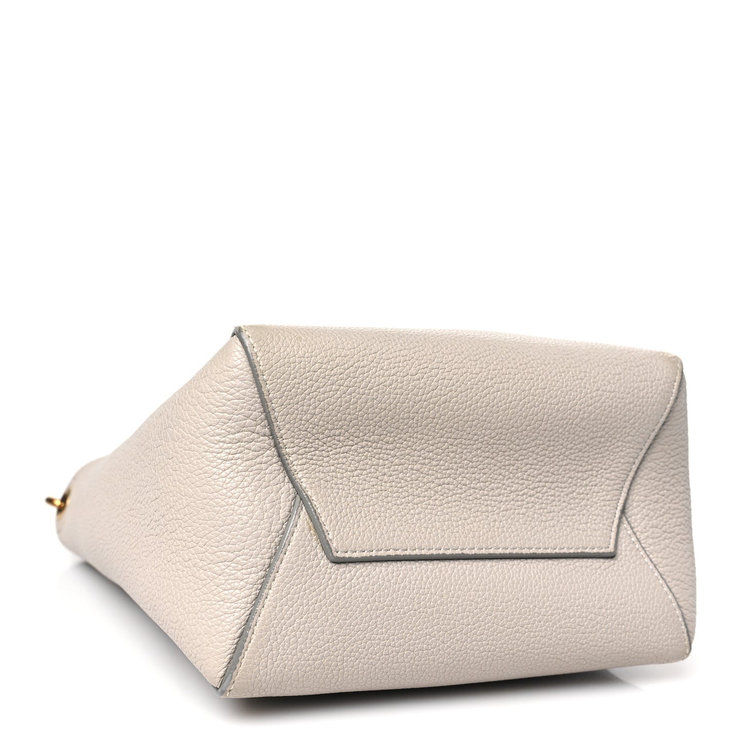 Soft Grained Calfskin Small Sangle Bucket Bag Light Taupe