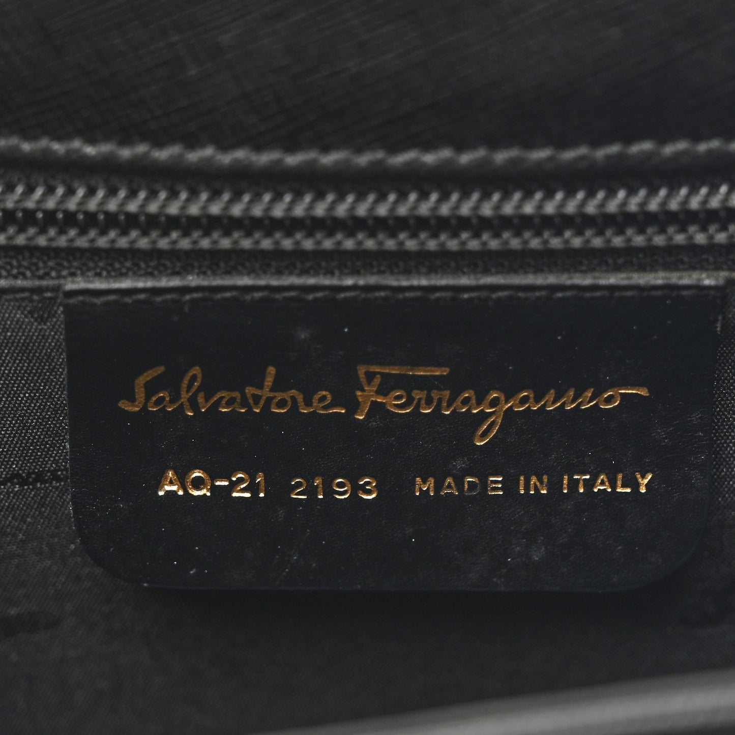 Hammered Calfskin Small Iconic Top Handle Bag Black