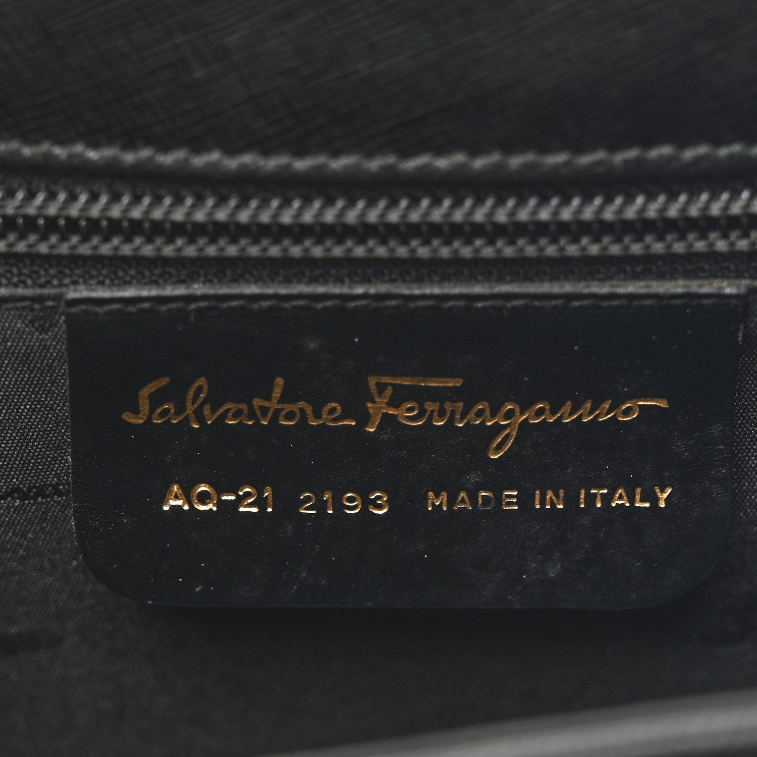 Salvatore Ferragamo Hammered Calfskin Small Iconic Top Handle Bag Black 6 of 12