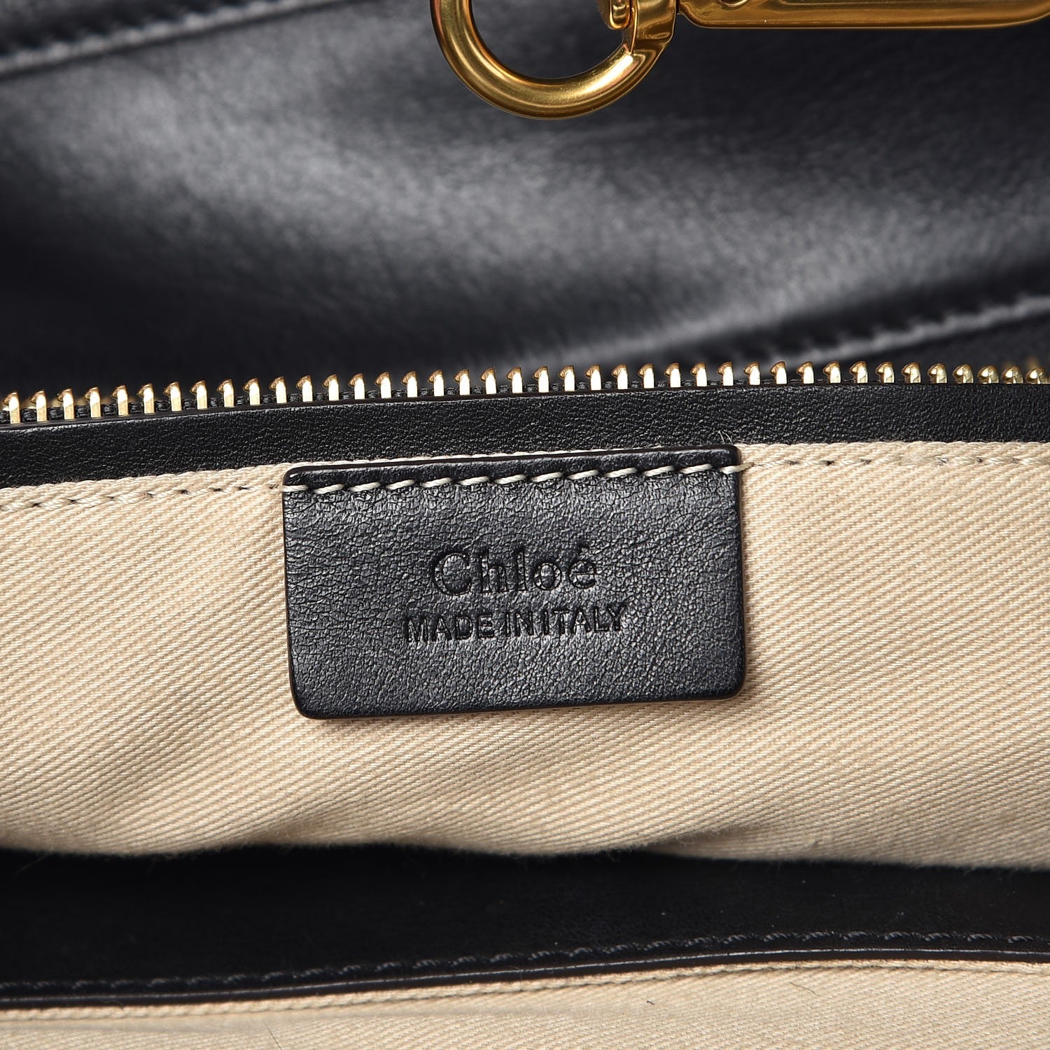 Chloe Smooth Suede Calfskin Medium Myer Double Carry Bag Black Navy 7 of 8