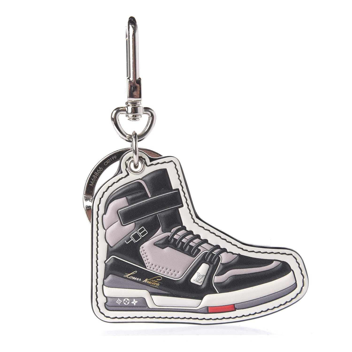 Louis Vuitton Monogram Eclipse Trainer Mini Bag Charm Key Ring 1 of 3