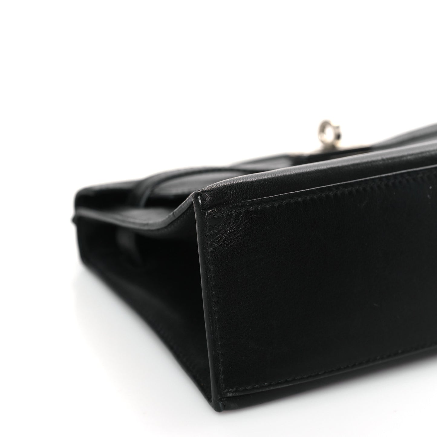Tadelakt Kelly Pochette Clutch Black