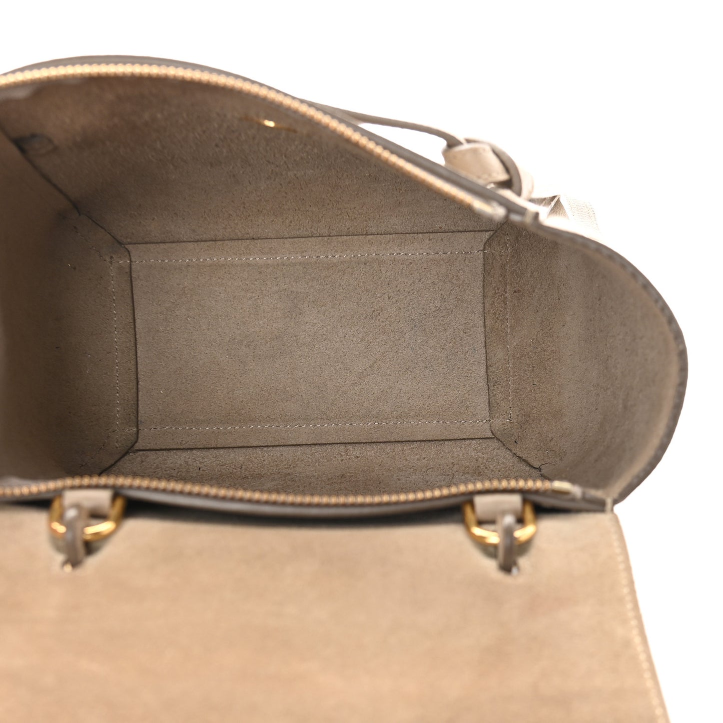 Grained Calfskin Nano Belt Bag Light Taupe