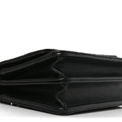 Chanel Aged Calfskin Quilted Mini Reissue Wallet On Chain WOC So Black 10 of 12