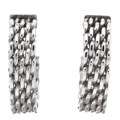 Tiffany Sterling Silver Small Somerset Hoop Earrings 1 of 4