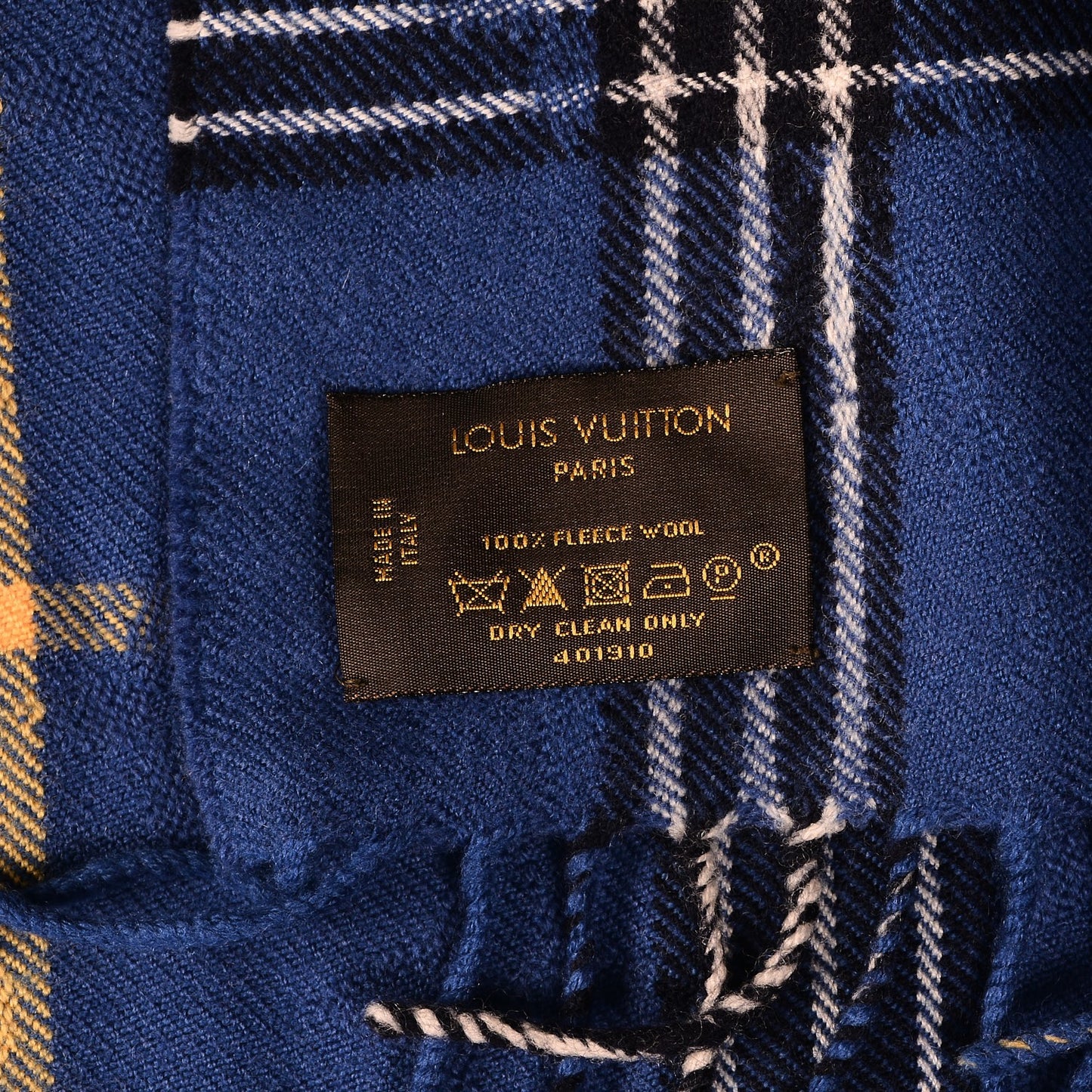Wool Plaid Masai Tartan Shawl Blue