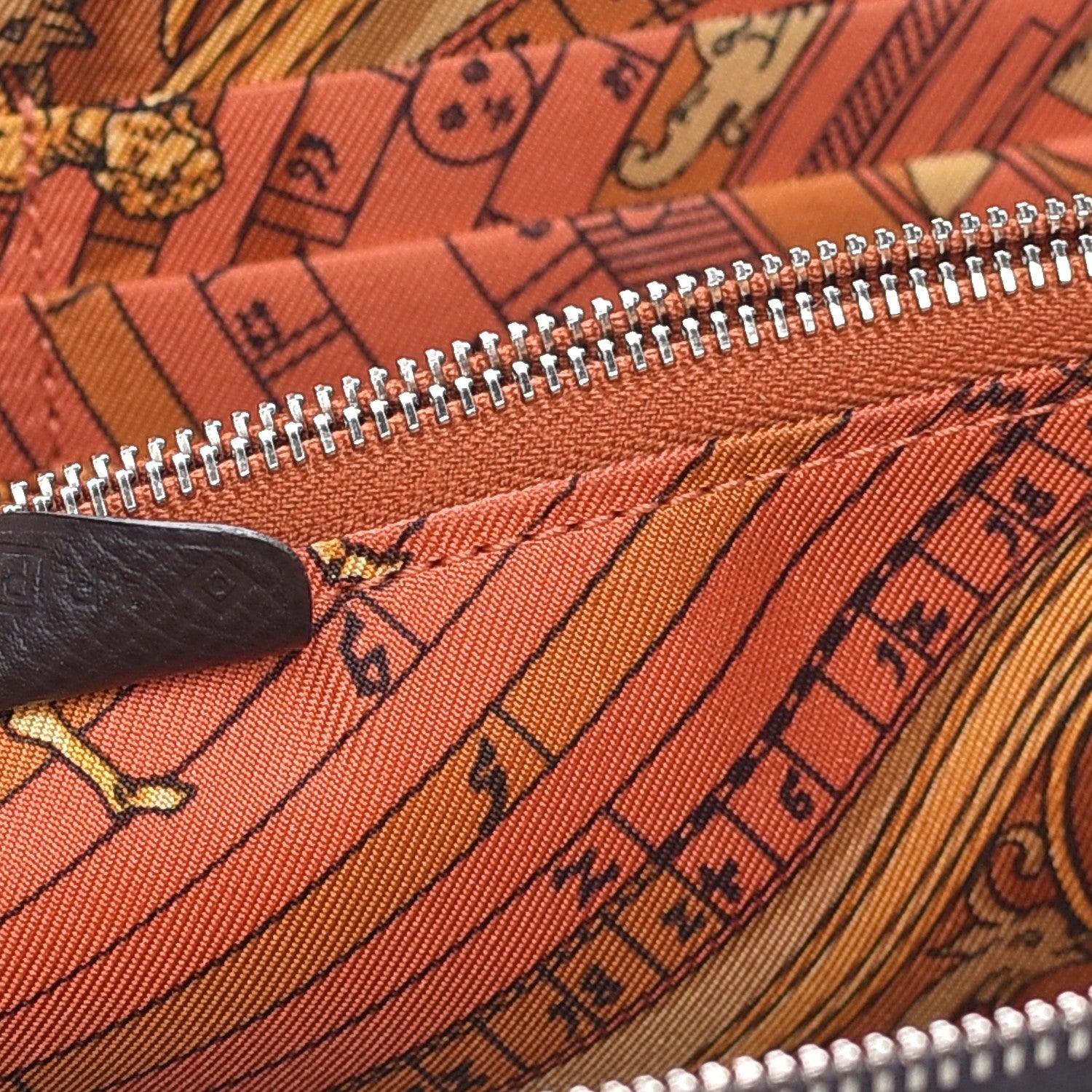Hermes Epsom Silk'In Wallet Graphite Potiron 7 of 8