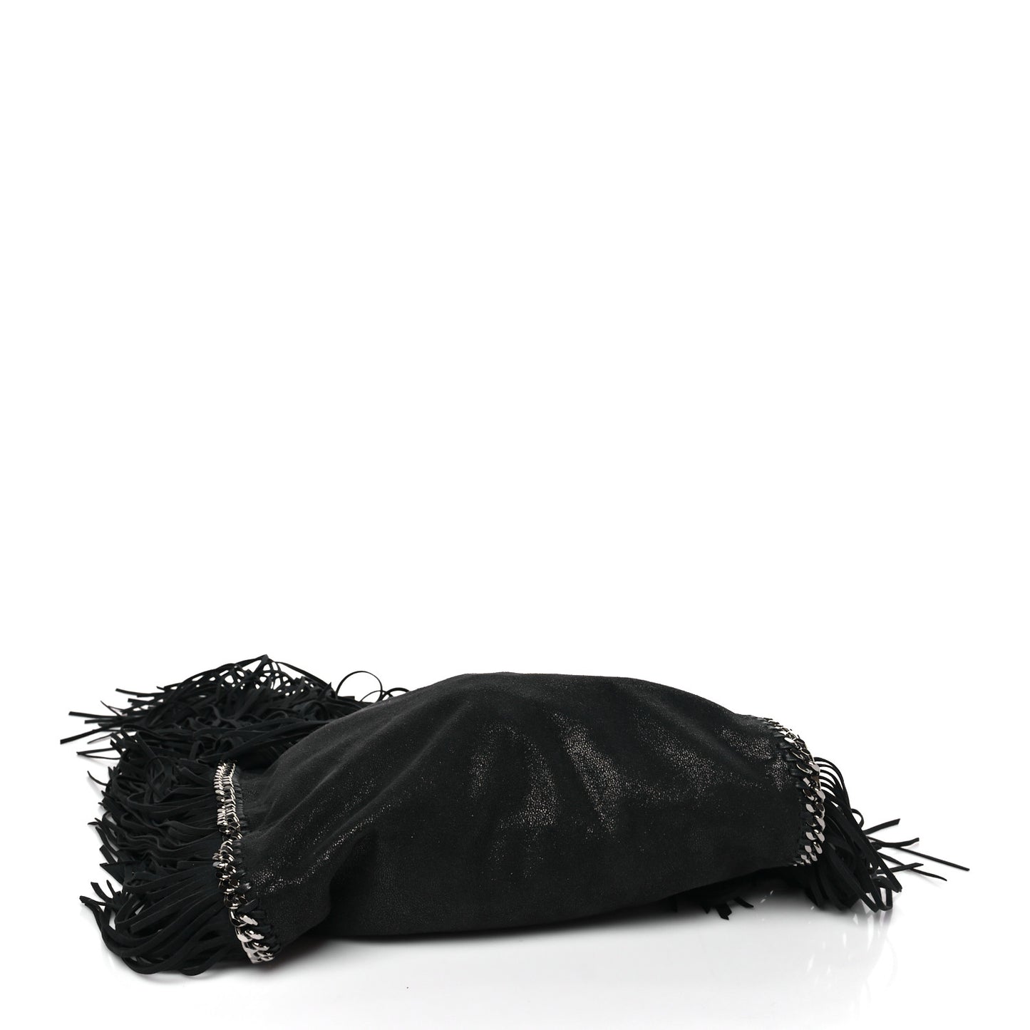 Eco Suede Fringe Falabella Tote Black