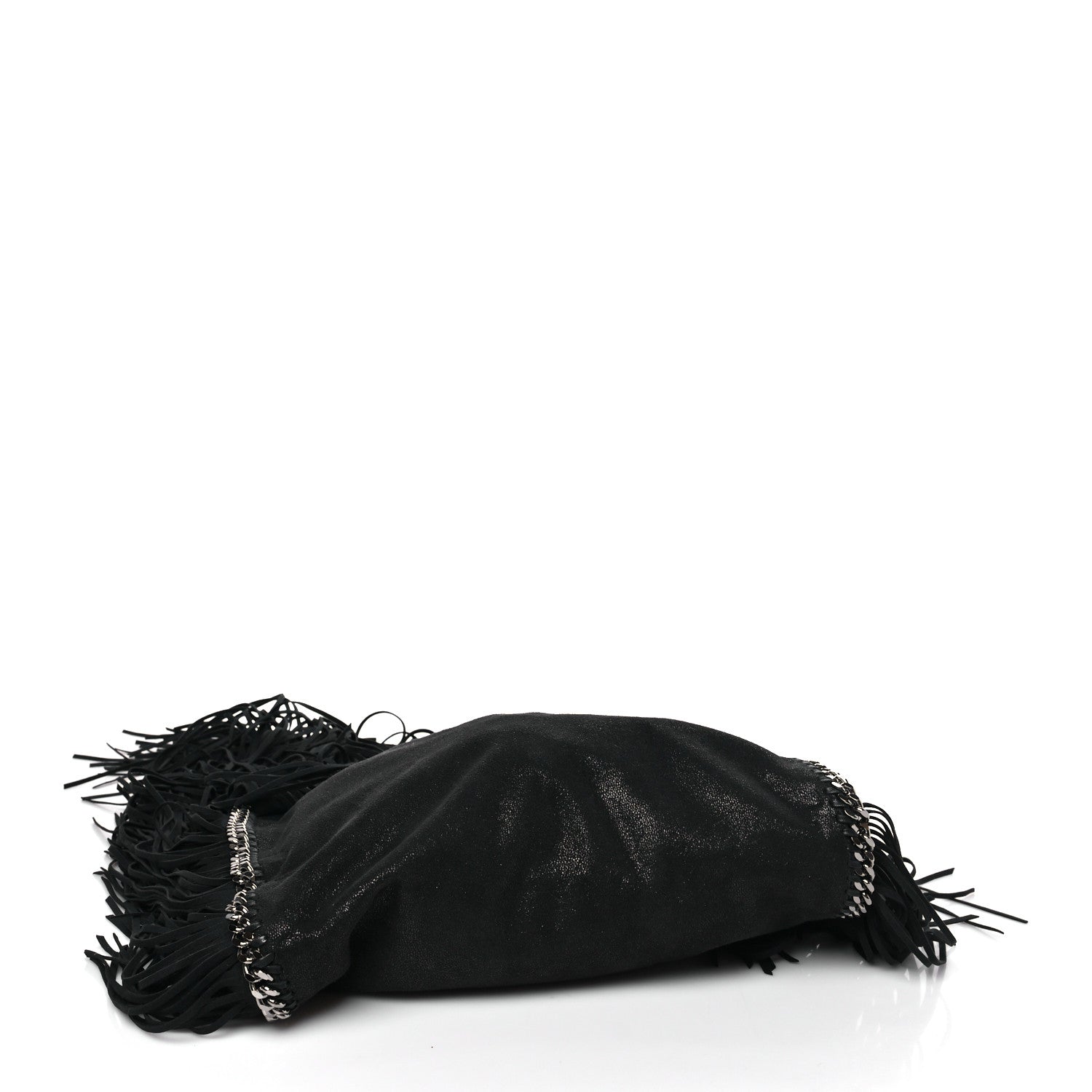Stella McCartney Eco Suede Fringe Falabella Tote Black 4 of 9