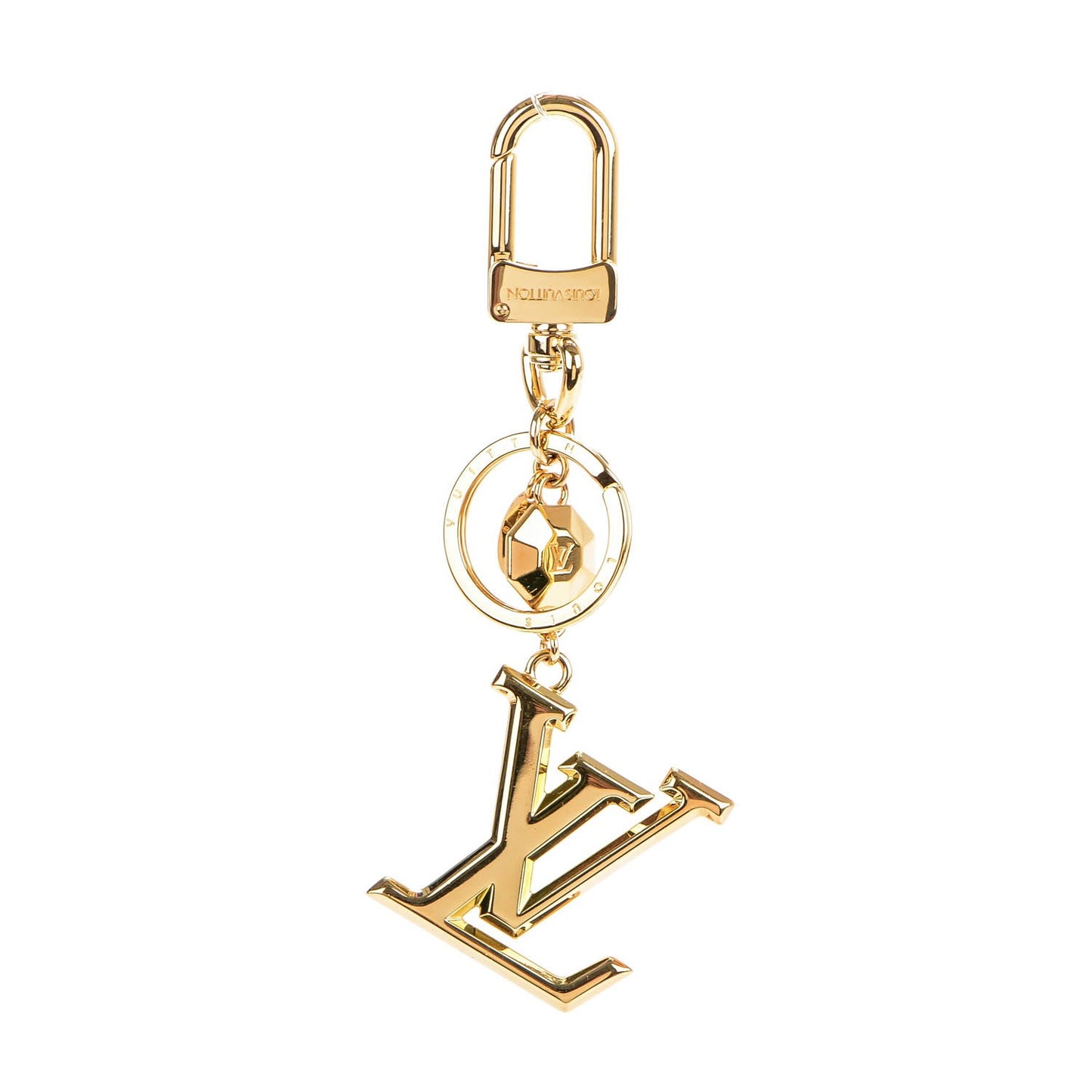 LV Facettes Key Holder Gold
