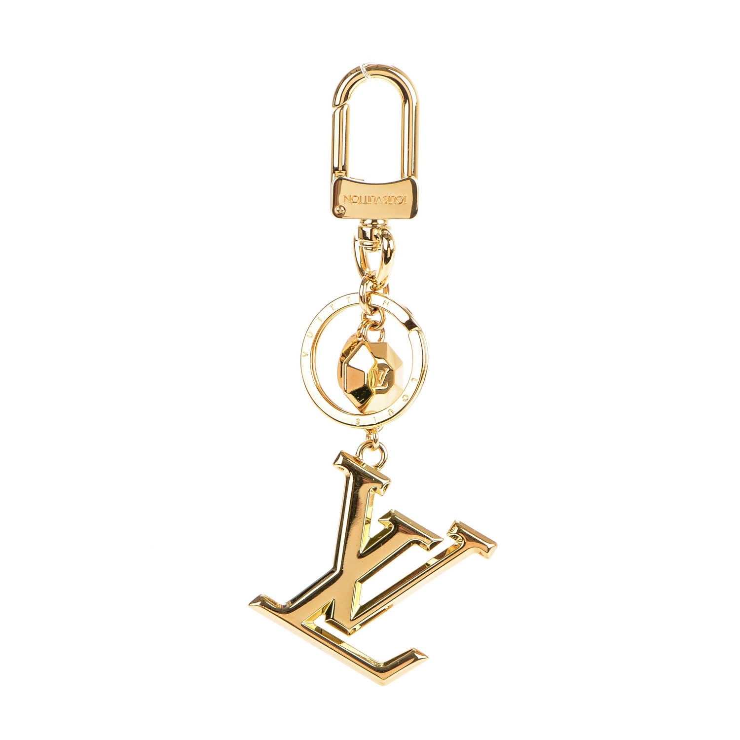 Louis Vuitton LV Facettes Key Holder Gold 1 of 6