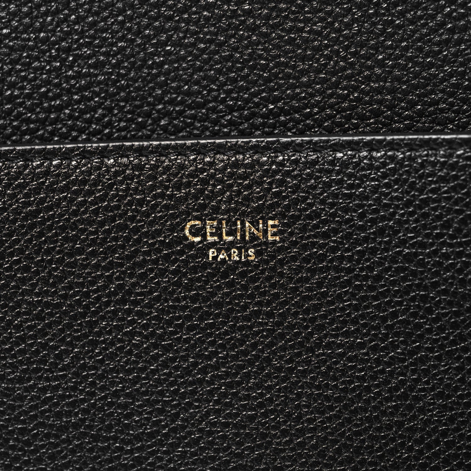 Celine Soft Grained Calfskin Sangle Bucket Bag Black 6 of 11