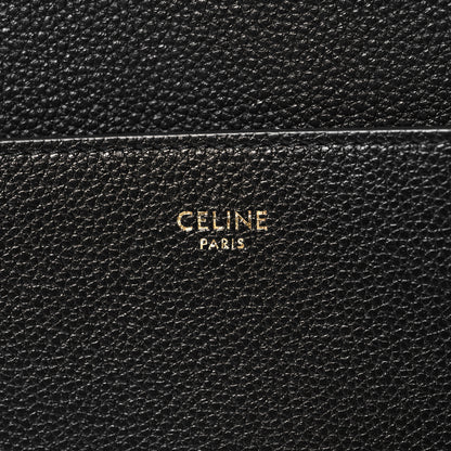 Celine Soft Grained Calfskin Sangle Bucket Bag Black 6 of 11