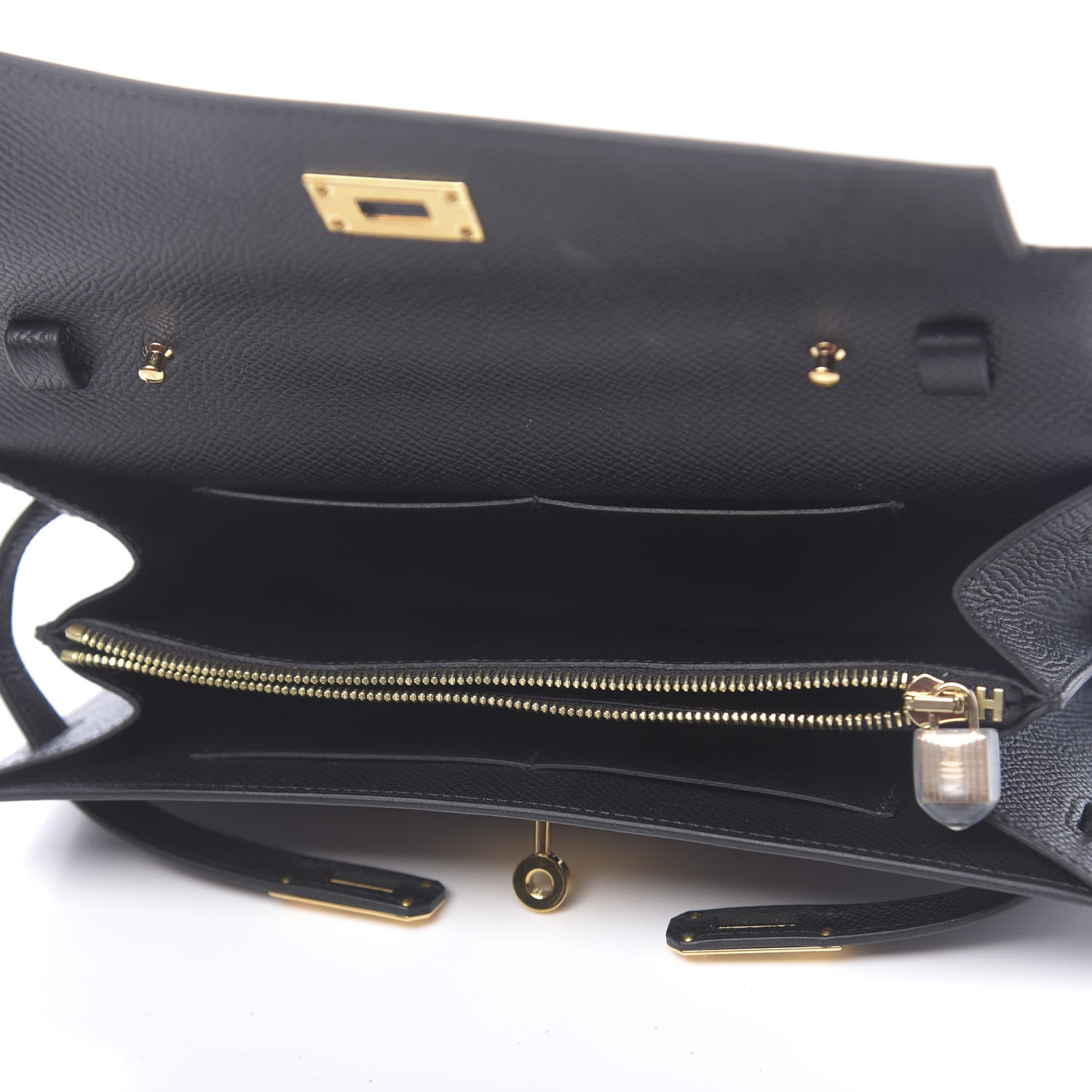 Hermes Epsom Kelly Wallet To Go Black 5 of 9