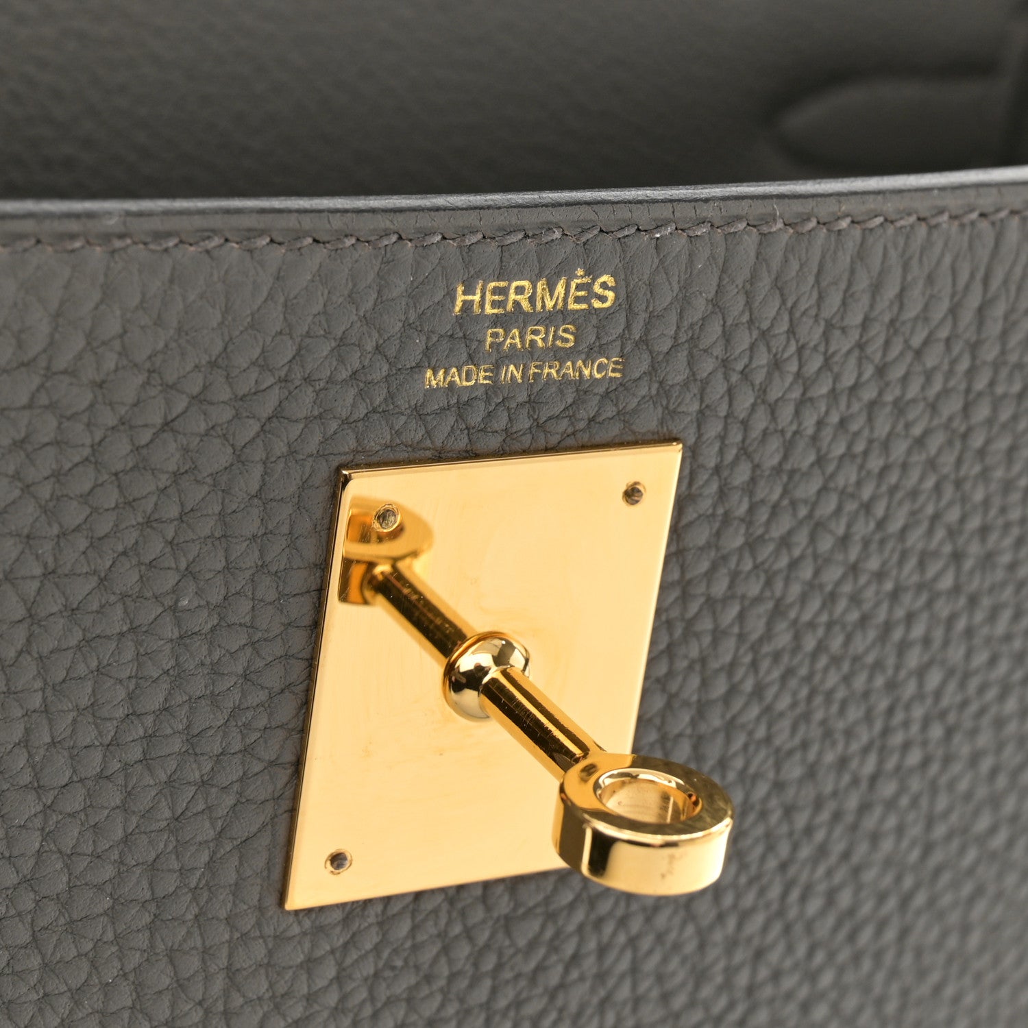 Hermes Togo Kelly Retourne 28 Etain 6 of 14