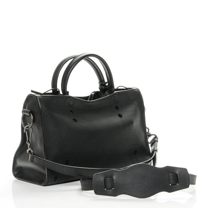 Balenciaga Veau Soyeux Perforated Blackout Hardware S City Black 3 of 7