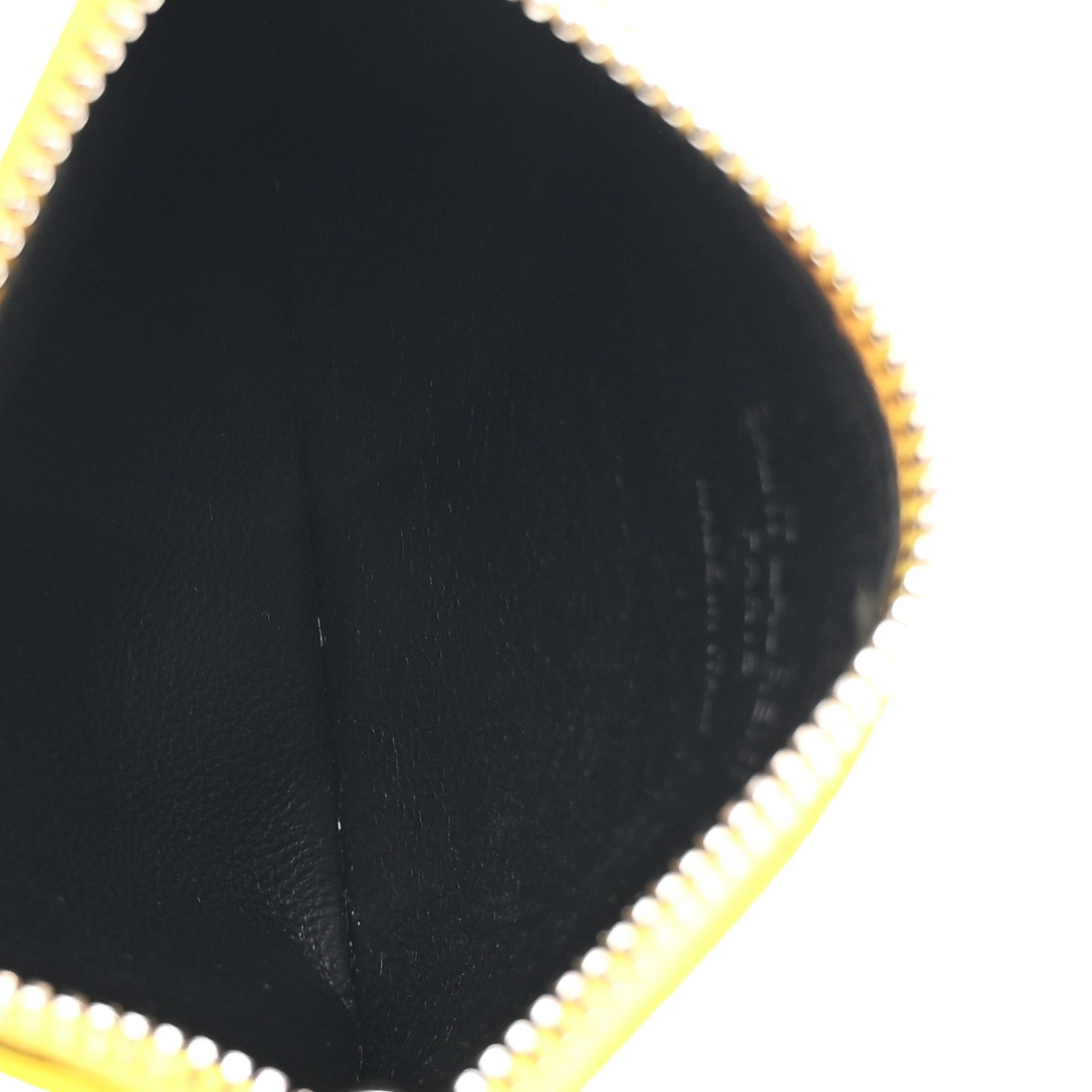 Saint Laurent Grained Calfskin 5 Fragments Zip Pouch Card Holder Sunflower 5 of 7