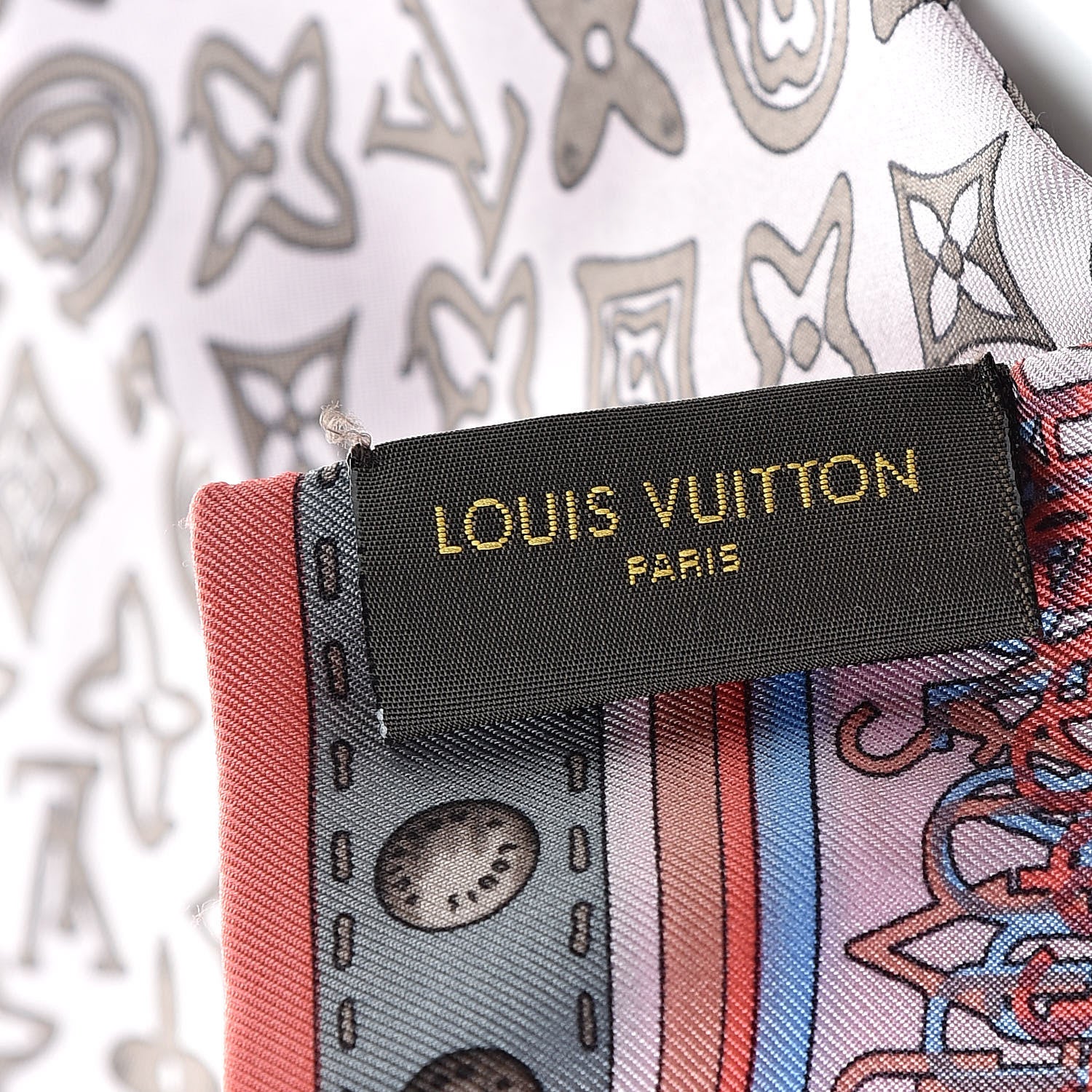 Louis Vuitton Silk Monogram Map Bandeau Rose Poudre 3 of 7