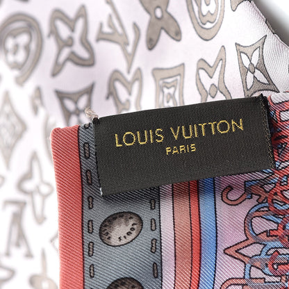 Louis Vuitton Silk Monogram Map Bandeau Rose Poudre 3 of 7