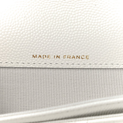 Chanel Caviar Quilted Flap Card Holder Wallet White 7 of 12