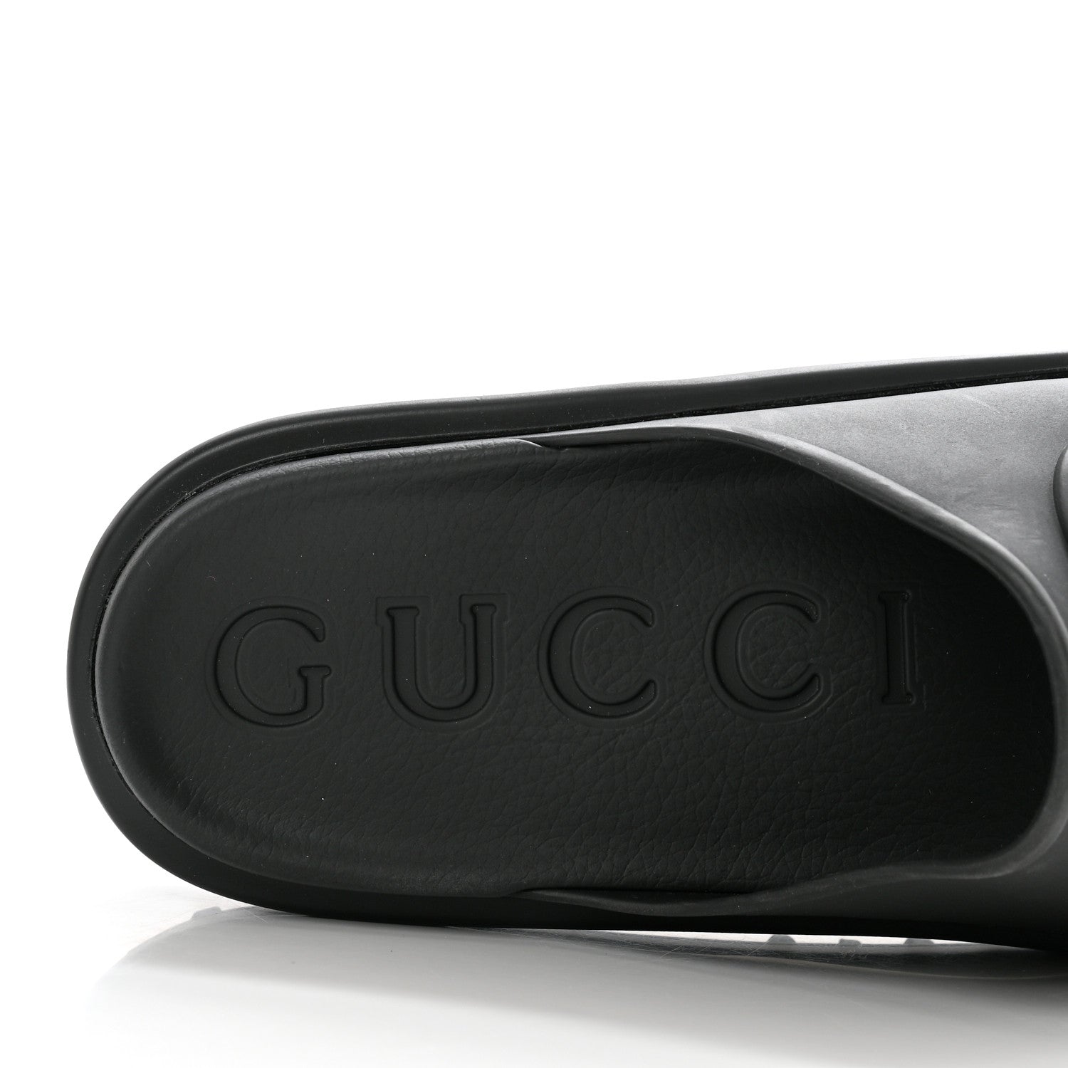 Gucci Soft Rubber Mens Interlocking G Platform 42mm Slide Sandals 10 Black 7 of 11