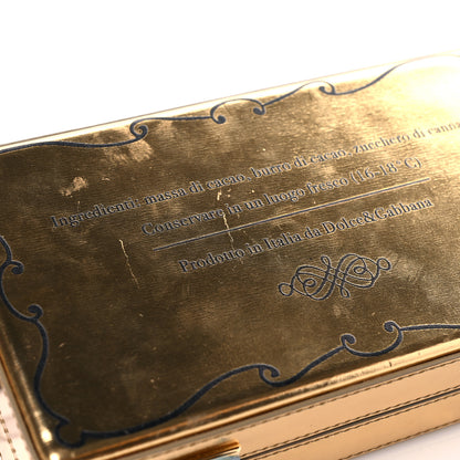 Dolce & Gabbana Metallic Calfskin Chocolate Bar Clutch Gold 16 of 16