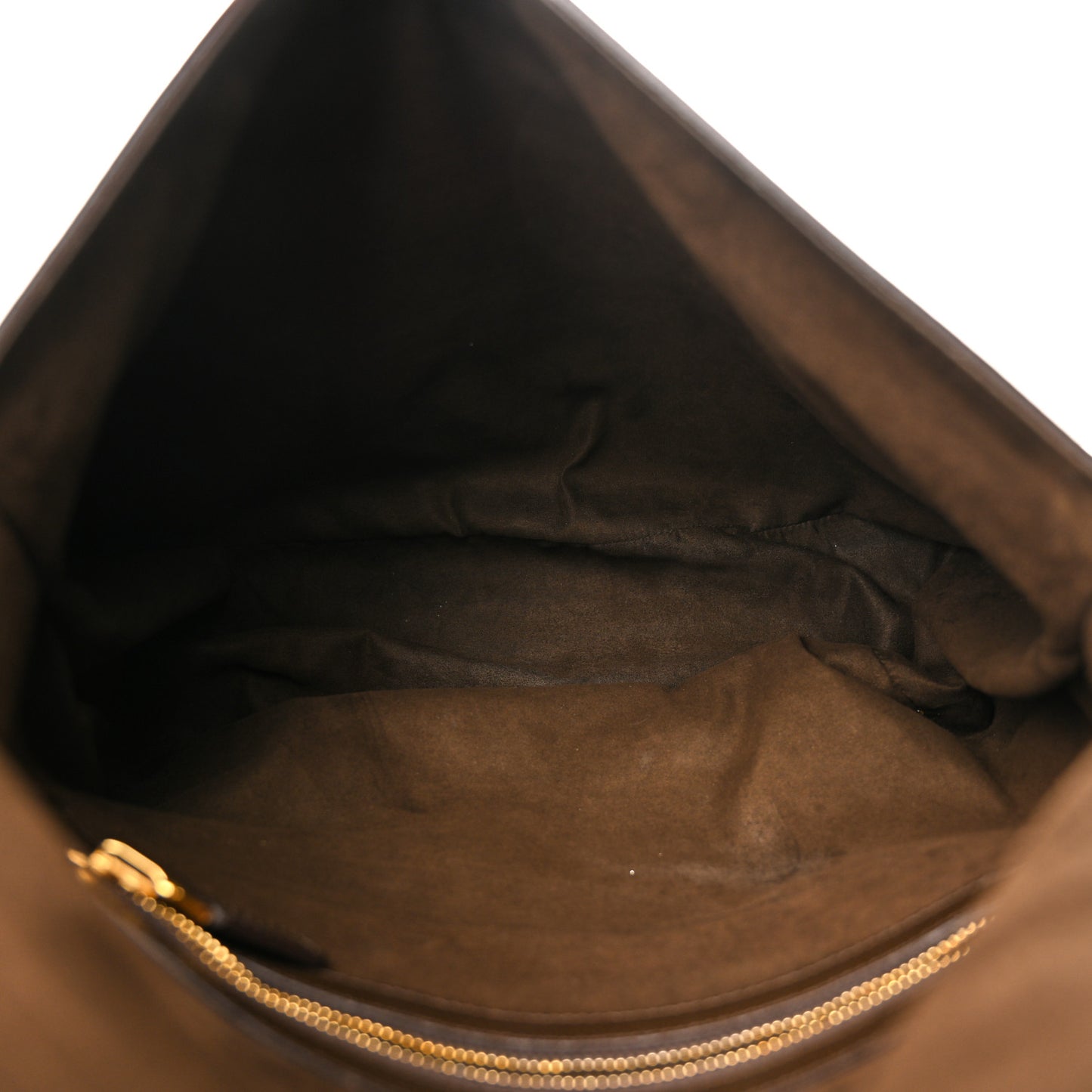 Grained Calfskin Large Jennifer Crossbody Bag Brown