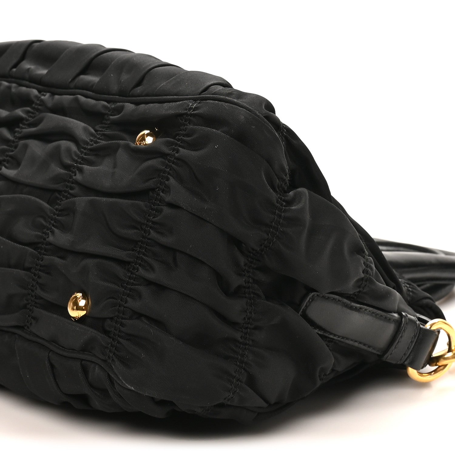 Prada Tessuto Nylon Gaufre Tote Black 9 of 9