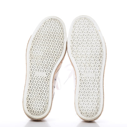 Hermes Cotton Canvas Rosa Sneakers 37 White 5 of 12