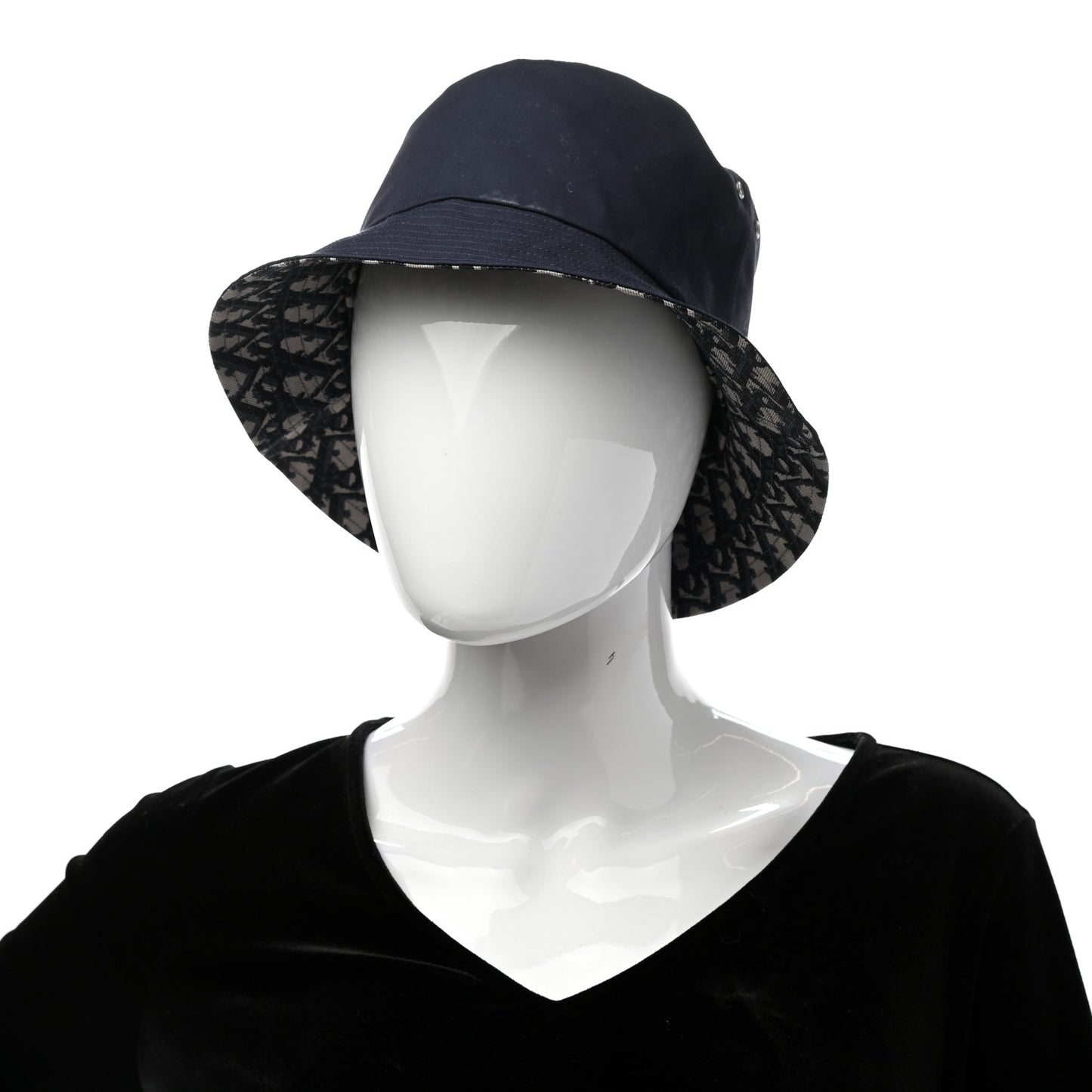 Oblique Reversible Teddy-D Brim Bucket Hat 57 Blue