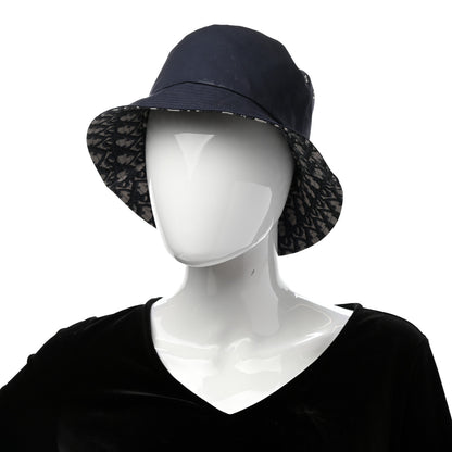 Christian Dior Oblique Reversible Teddy-D Brim Bucket Hat 57 Blue 4 of 15
