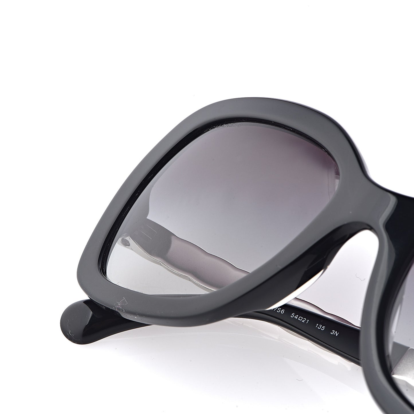 Acetate Spring Butterfly Sunglasses 5370 Black Silver