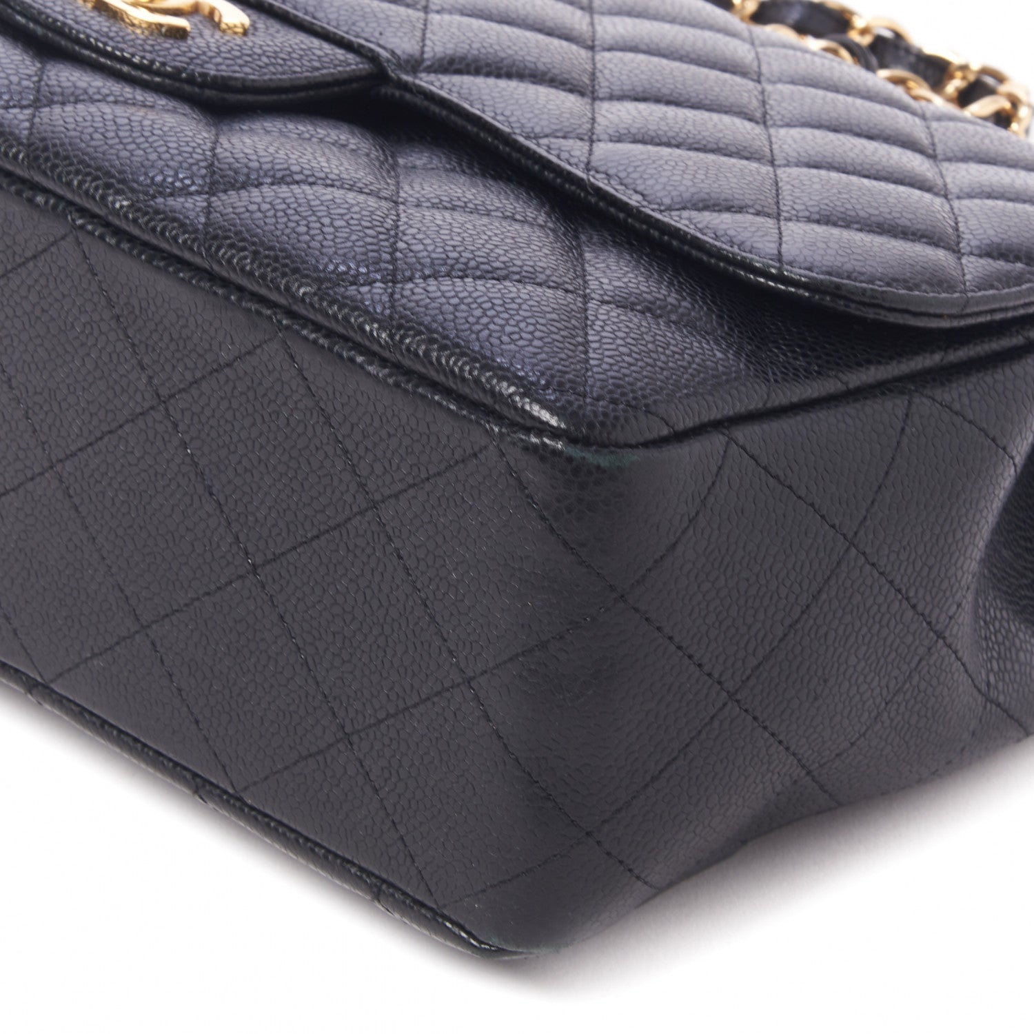 Chanel Caviar Quilted Jumbo Single Flap Black 5 of 10