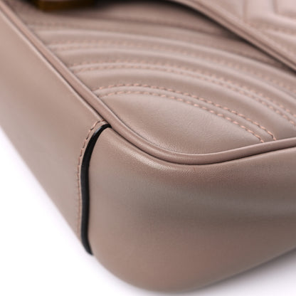 Gucci Calfskin Matelasse Small GG Marmont Shoulder Bag Porcelain Rose 9 of 18