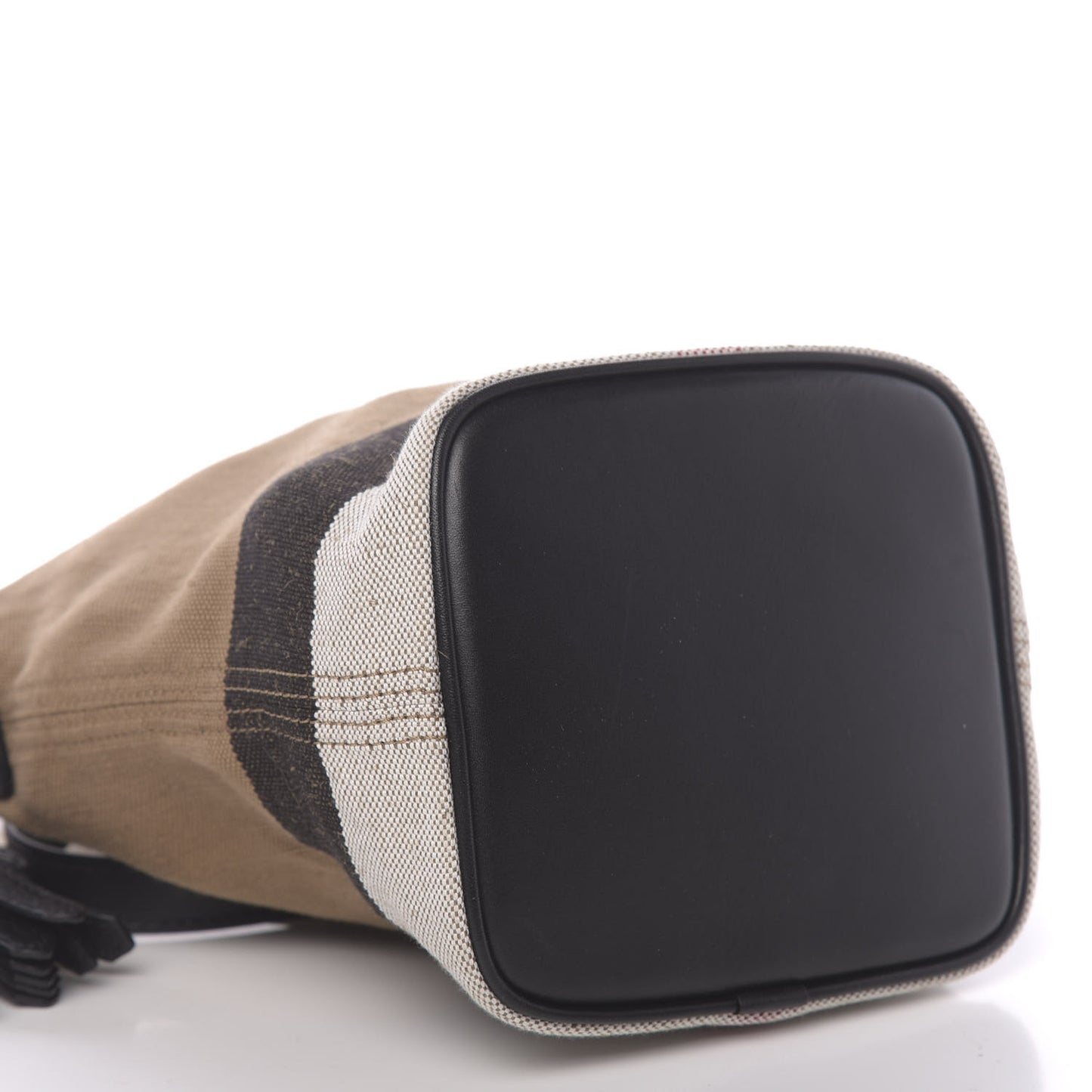 Canvas Mega Check Mini Ashby Tassel Crossbody Black