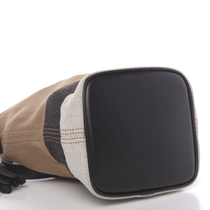 Burberry Canvas Mega Check Mini Ashby Tassel Crossbody Black 9 of 10