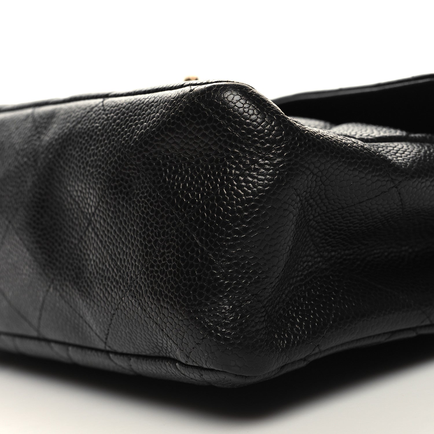 Chanel Caviar Quilted Jumbo Single Flap Black 10 of 12