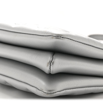 Louis Vuitton Lambskin Embossed Monogram Coussin BB Silver 11 of 12
