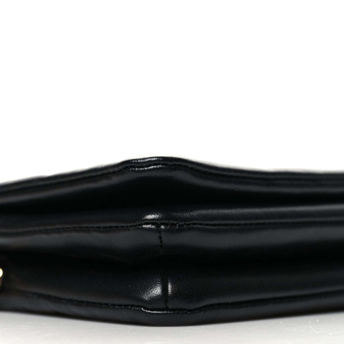 Lambskin Embossed Monogram Pochette Coussin Black