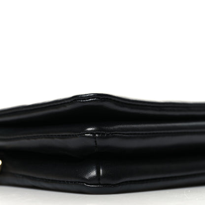 Louis Vuitton Lambskin Embossed Monogram Pochette Coussin Black 8 of 9