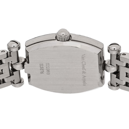 Van Cleef & Arpels Stainless Steel Diamond 18mm Classic Watch Black 4 of 5