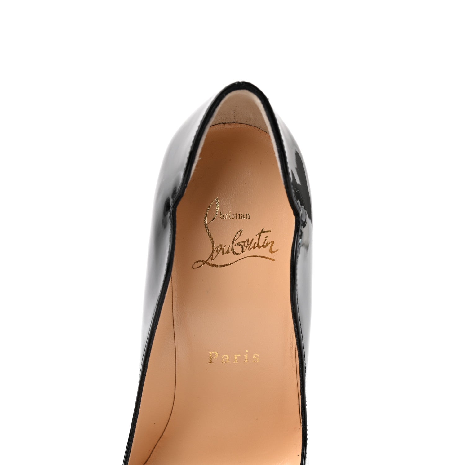 Christian Louboutin Patent Hot Chick 100 Pumps 34.5 Black 7 of 8