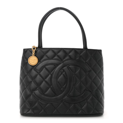 Chanel Caviar Quilted Medallion Tote Black 1 of 13