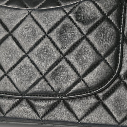 Chanel Lambskin Quilted Medium Double Flap Black 18 of 20